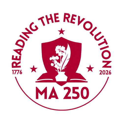 Transparent PNG logo file for MA250 Reading the Revolution in blue